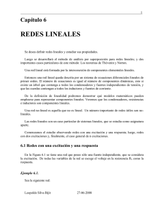 Redes Lineales - Ramos Departamento de Electrónica