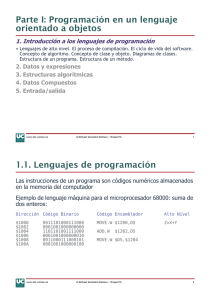 1. Introducción a los lenguajes de programación - ISTR