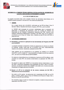 INFORME DE LA COMISIÓN TÉCNICA ESPECIAL DE