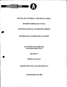 INVESTIGACIÓN DE ACCIDENTES AÉREOS