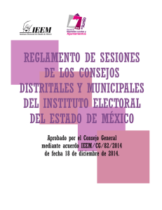 reglamento de sesiones de los consejos distritales y municipales