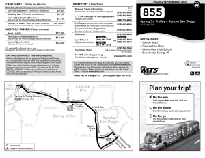 Plan your trip! - San Diego Metropolitan Transit System