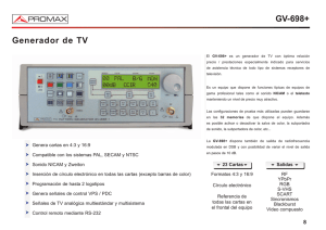 Generador de TV - GV-698+
