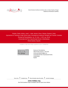 Redalyc.Approaches to Teaching in High School when Considering