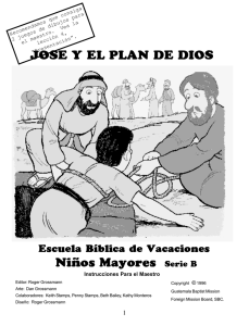 JOSE Y EL PLAN DE DIOS