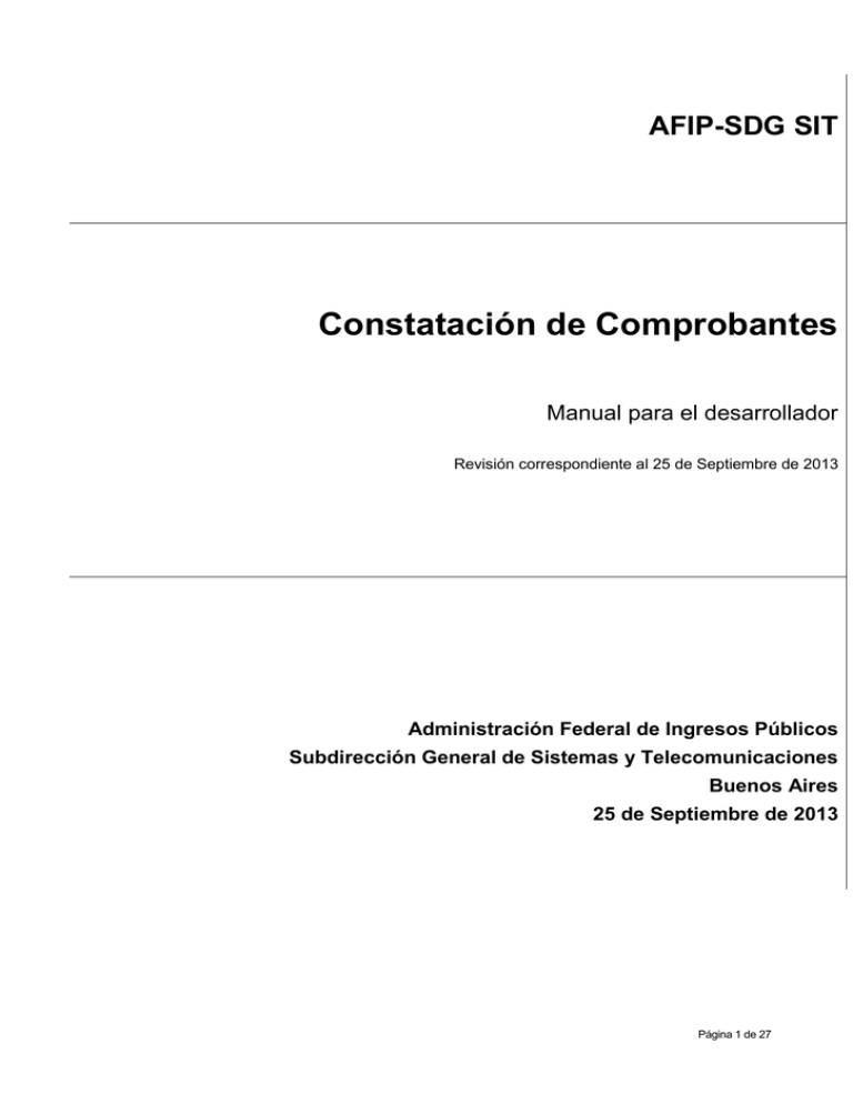 Constatación De Comprobantes