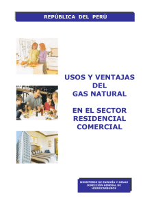 usos y ventajas del gas natural en el sector residencial comercial