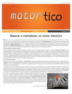 Reparar o Reemplazar un Motor Electrico