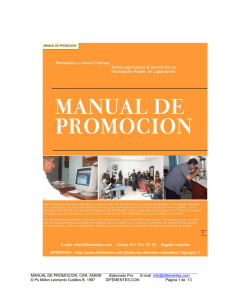 Manual de Promoción