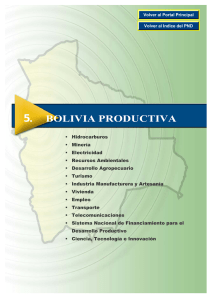 5. bolivia productiva - Instituto Nacional de Estadística de Bolivia