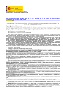 disposición adicional decimoctava de la ley 4/1990