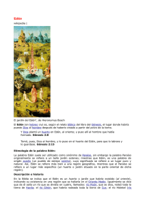 wikipedia | El jardín del Edén", de Hieronymus Bosch El Edén (en