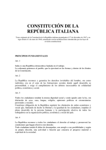 constitución de la república italiana