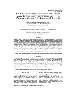(Eucryphia cordifolia Cav.)-Tepa - Revista Chilena de Historia Natural