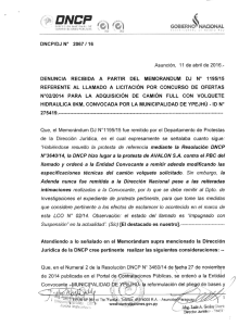 DNtrP ,fr ,nr - Dirección Nacional de Contrataciones Públicas
