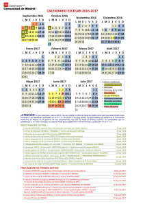 calendario escolar 2016-2017