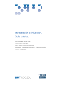 Introducción a InDesign. Guía básica.
