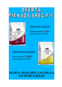 OFERTA APLICABLE TAN SOLO A SACOS DE 14 KILOS