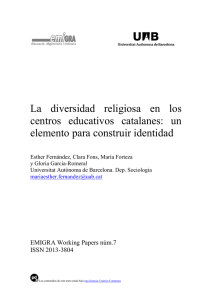 La diversidad religiosa en los centros educativos catalanes: un