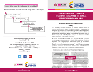 Aseguramiento de la Calidad Estadística en el marco del