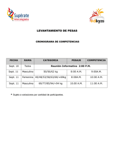 levantamiento de pesas