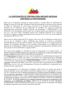 LA CORPORACIÓN SE PREPARA PARA IMPONER MEDIDAS