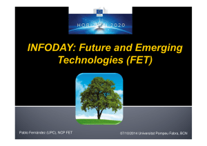 Future and Emerging Technologies (FET)
