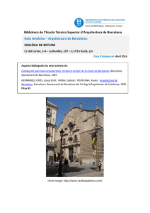 Guia temàtica – Arquitectura de Barcelona: ESGLÉSIA DE BETLEM
