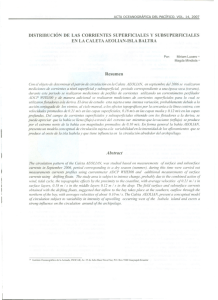 distribución de las corrientes superficiales y subsuperficiales en la