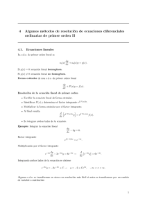 Lección 4. Ecuaciones diferenciales ordinarias de primer orden