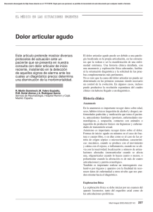 Dolor articular agudo