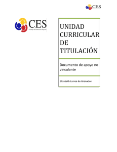 unidad curricular de titulación