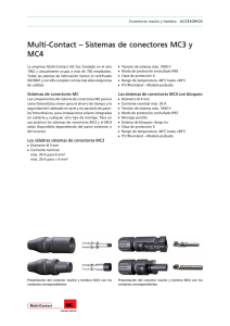 Multi-Contact – Sistemas de conectores MC3 y MC4