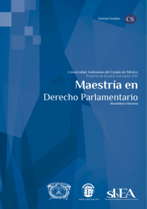Maestría en Derecho Parlamentario - Secretaría de Investigación y