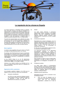 La regulación de los drones en España