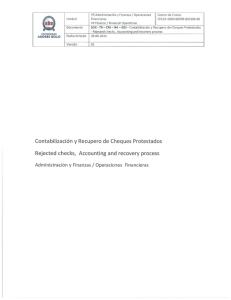 l VR Administración y Finanzas f Operaciones Centro de Cosros