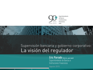 SBIF: Supervisión bancvaria y gobierno corporativo