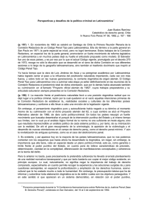 Perspectivas y desafíos de la política criminal en Latinoamérica