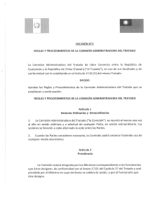 Reglas y Procedimientos de la Comisión Administradora del Tratado