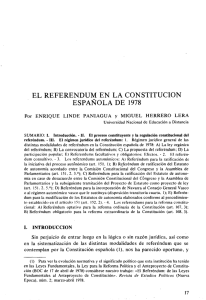 El Referendum en la Constitución Española de - e-Spacio