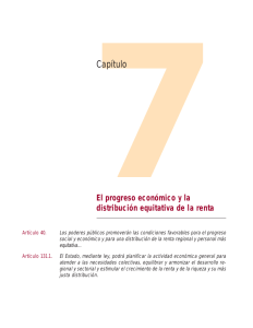 Capítulo 7. El progreso económico y la distribución equitativa de la