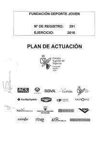 Plan de actuación preventivo para el año 2016