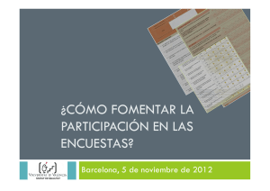 ¿CÓMO FOMENTAR LA PARTICIPACIÓN EN LAS ENCUESTAS?