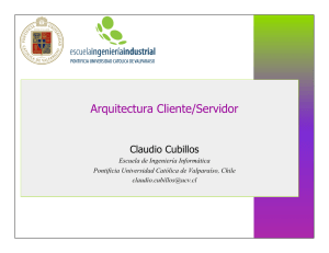 Arquitectura Cliente/Servidor - Pontificia Universidad Católica de