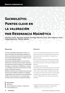 Sacroileítis - Centro de Diagnóstico Dr. Enrique Rossi