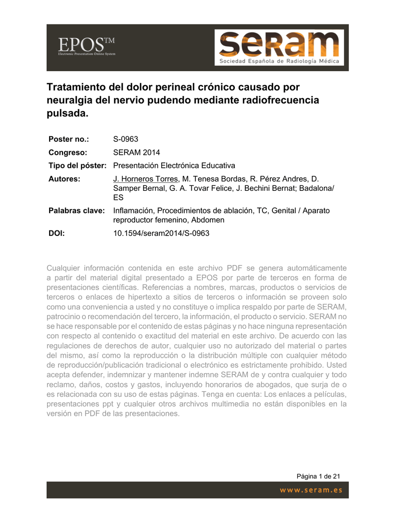 posición de pie dolor perineal