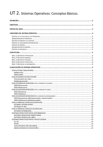 UT 2. Sistemas Operativos: Conceptos Básicos.