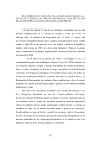 [1] A la hora de analizar la vida de los estudiantes movilizados por