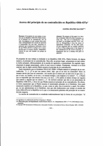 Acerca del principio de no contradicción en República 436b—437a“