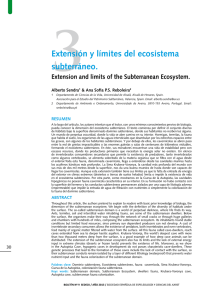 Extensión y límites del ecosistema subterráneo (PDF
